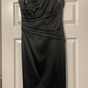 Elegant Black Strapless Dress